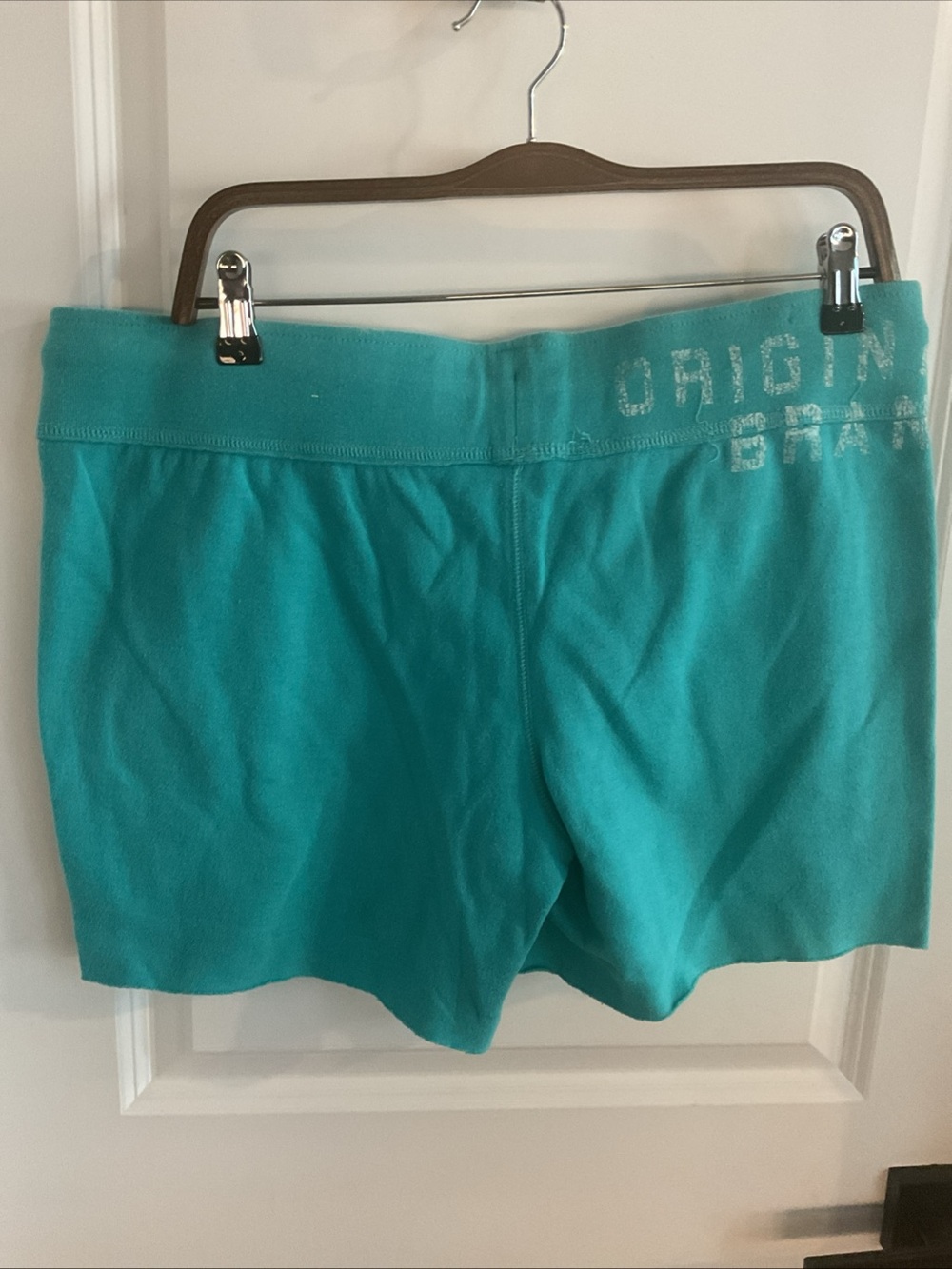 Aeropostale - Teal Drawstring Athletic Raw Hem Shorts - Ladies Size XL - Picture 5 of 9